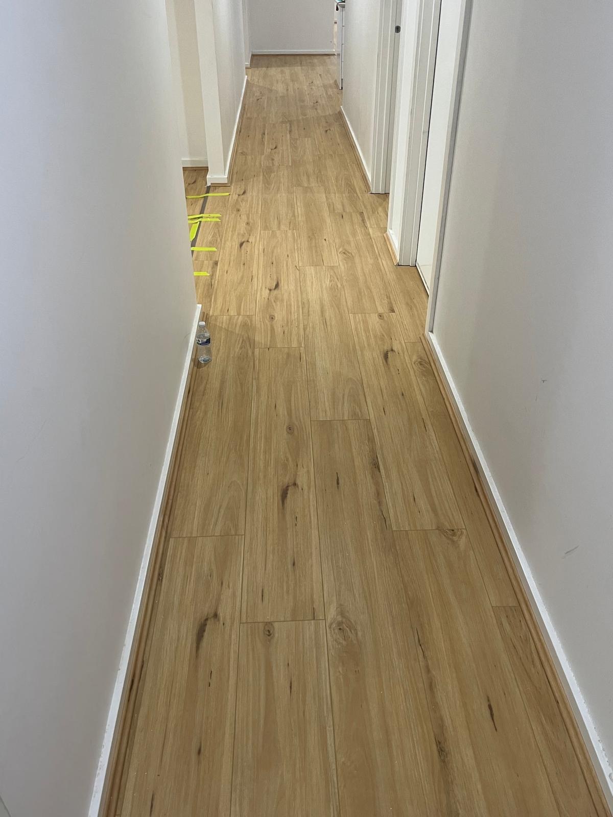 After hybrid flooring installation in Melbourne